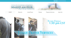 Desktop Screenshot of masjidannur.org